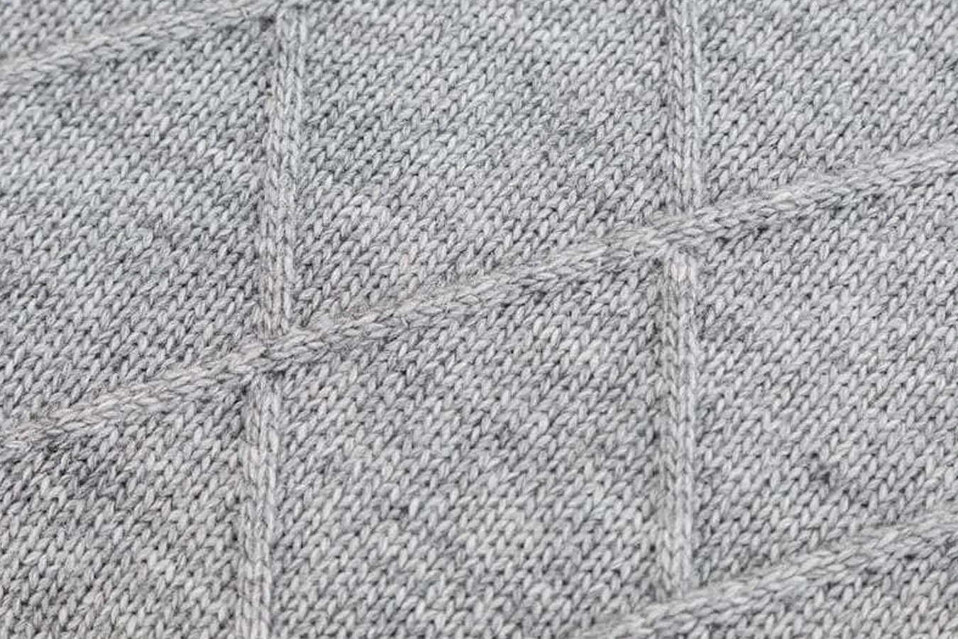 Плед вязаный Дымчато-серый Askona фото - 3 - большое изображение