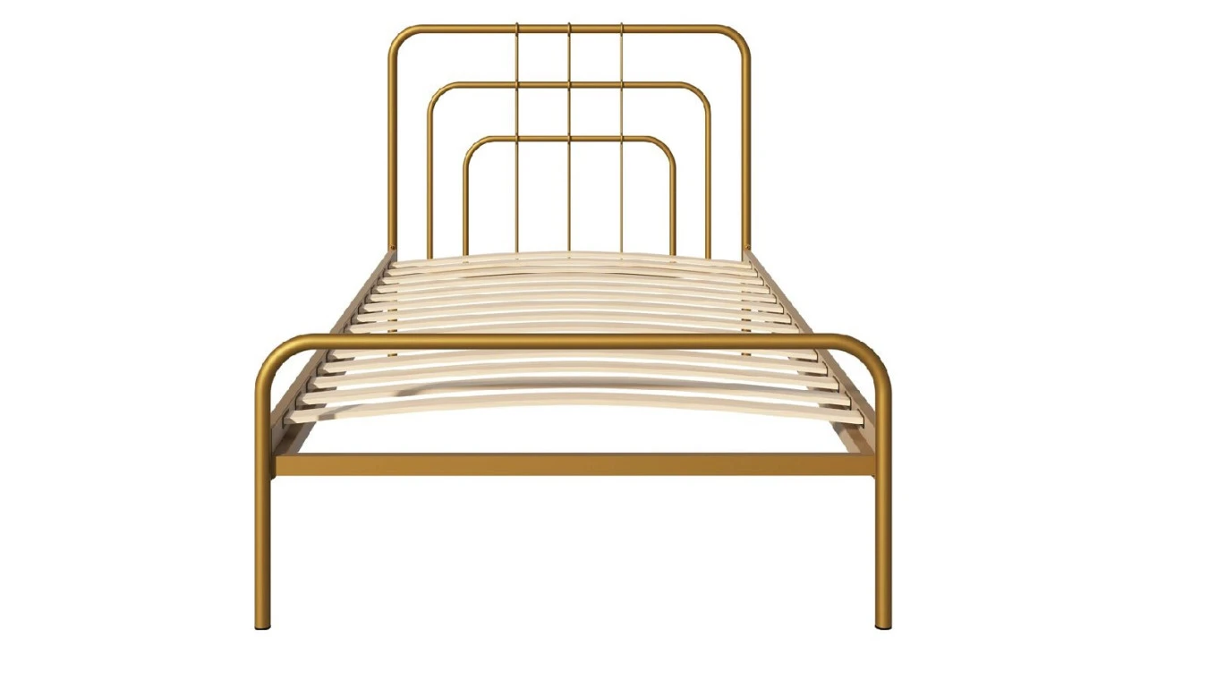 Металлическая кровать Modena Old gold mat в спальню Askona фотография товара - 13 - большое изображение