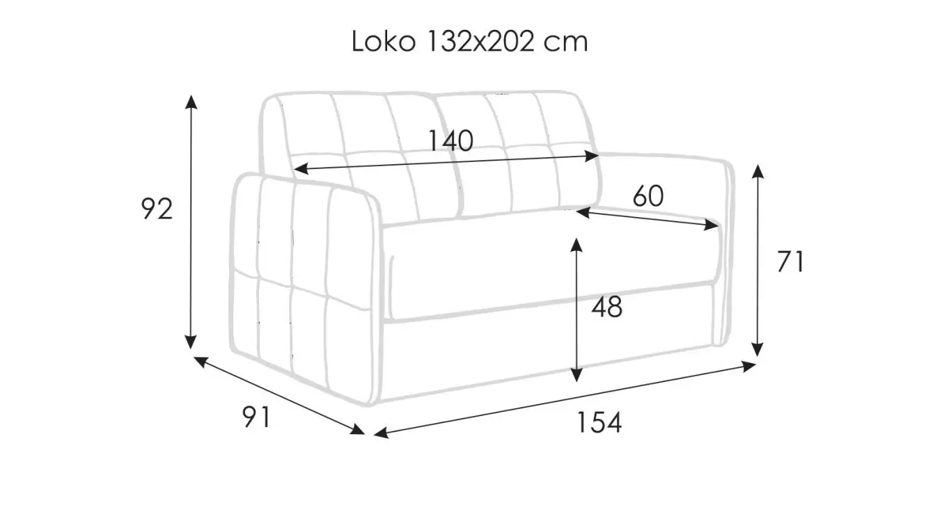 Диван-кровать LOKO Серджио с коробом для белья с узкими подлокотниками Askona фото - 7 - большое изображение