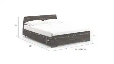 Кровать Artis, цвет Венге из лдсп в современном стиле Askona фотография товара - 2 - превью