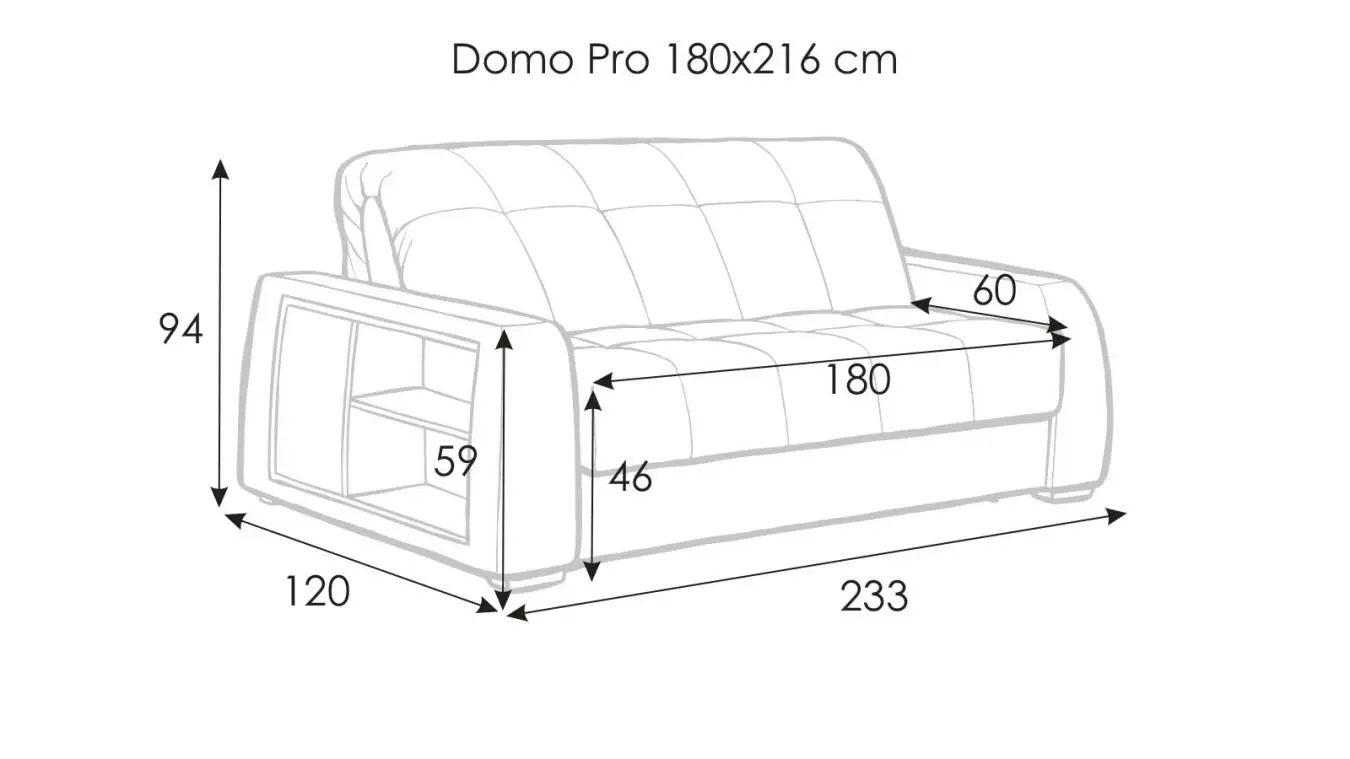 Диван-кровать Domo Pro с коробом для белья с полками Askona фото - 13 - большое изображение