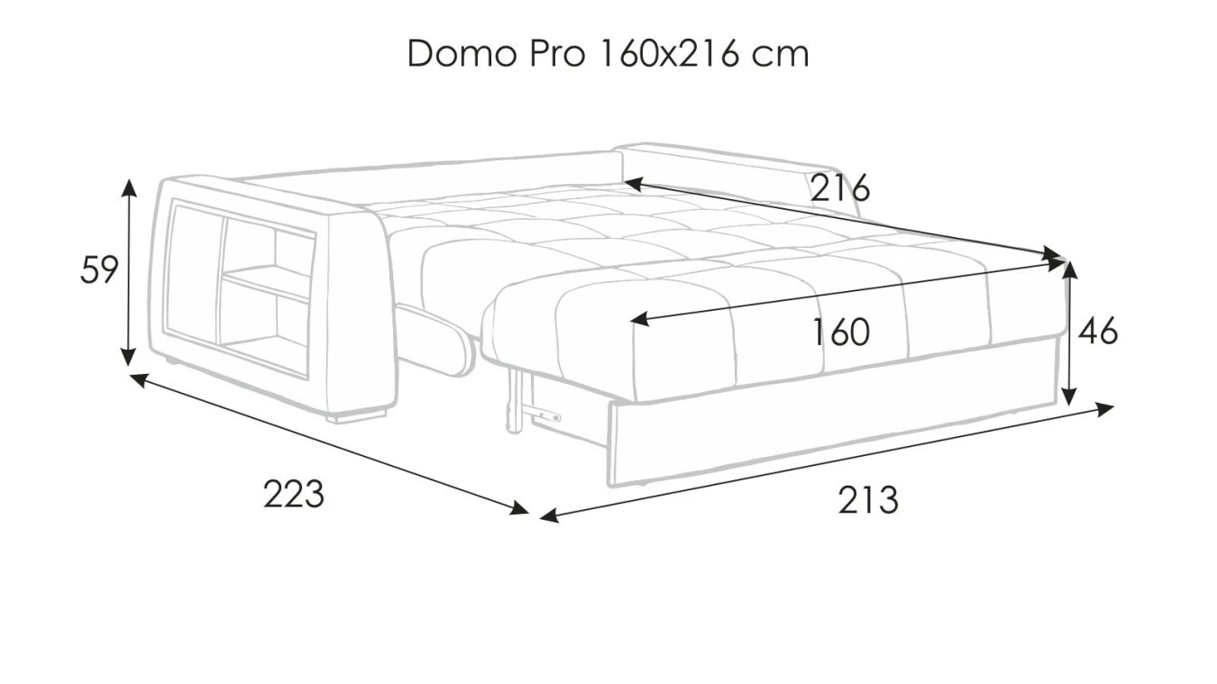 Диван-кровать Domo Pro с коробом для белья с полками Askona фото - 14 - большое изображение