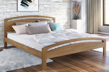 Деревянная кровать Regina, цвет светлый орех - 0