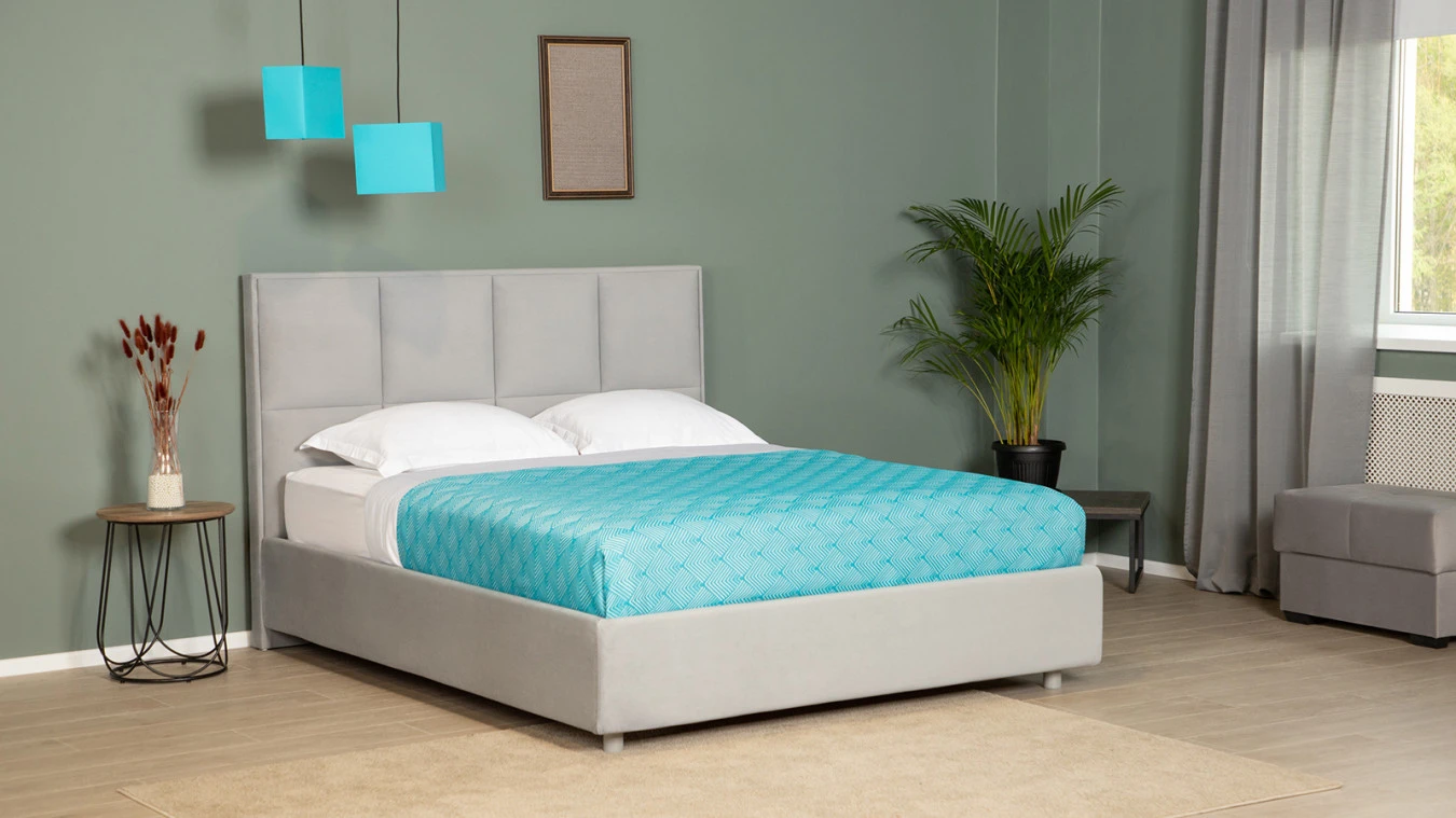 Мягкая кровать Linea с прямым изголовьем Askona фотография товара - 9 - большое изображение