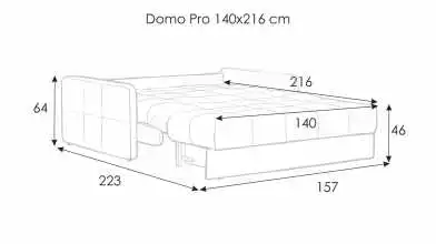 Диван-кровать Domo Pro с коробом для белья с узкими подлокотниками (подлокотник: 7 см) Askona фото - 15 - превью
