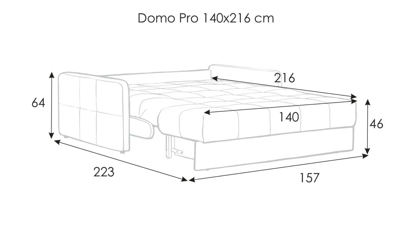 Диван-кровать Domo Pro с коробом для белья с узкими подлокотниками (подлокотник: 7 см) Askona фото - 15 - большое изображение