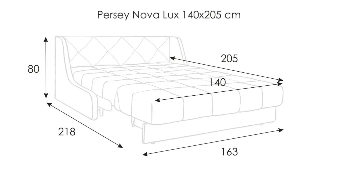 Диван-кровать PERSEY Nova Lux с коробом для белья Askona фото - 3 - большое изображение