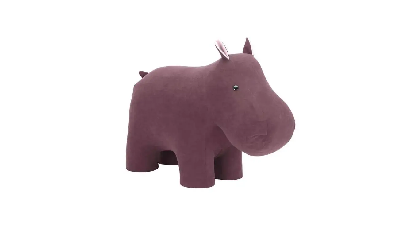 Пуф HIPPO pink изображение - 1 - большое изображение