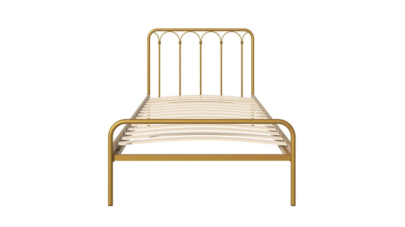 Металлическая кровать Corsa old gold mat в спальню Askona фотография товара - 12 - большое изображение