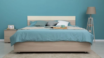 Кровать Iren, цвет цвет Ясень шимо из лдсп - 1