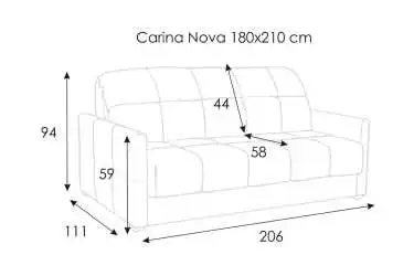Диван-кровать CARINA Nova с коробом для белья Askona фото - 14 - превью