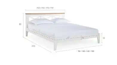 Деревянная кровать Gamma Venge на высоких ножках - 4 - превью
