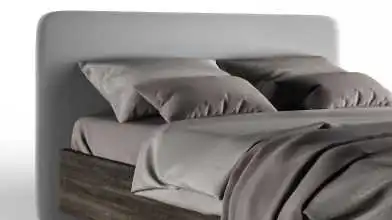 Мягкая кровать Bliss, цвет Венге на высоких ножках с прямым изголовьем Askona фотография товара - 7 - превью