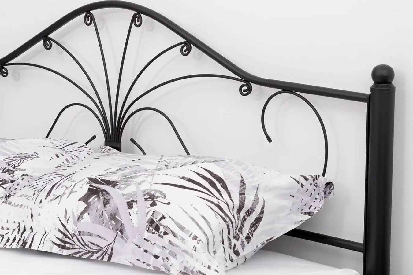 Железная кровать Provance, цвет чёрный Askona - 7 - большое изображение