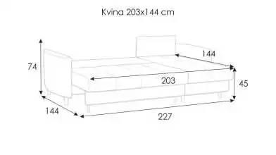 Диван Kvina угловой с коробом для белья Askona фото - 10 - превью