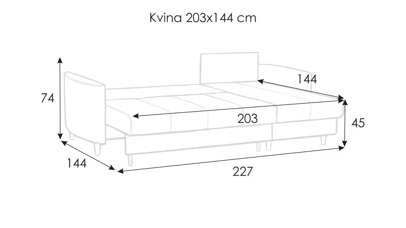 Диван Kvina угловой с коробом для белья Askona фото - 10 - большое изображение