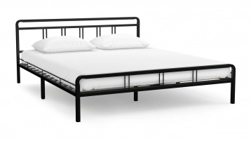 Металлическая кровать Avinon, цвет черный в спальню Askona фотография товара - 1
