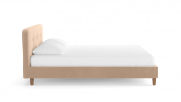 Мягкая кровать Minty на деревянных высоких ножках с прямым изголовьем Askona фото - 2