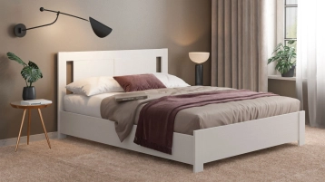 Кровать Bonnie, цвет Белый премиум с нишами в изголовье Askona фото - 0