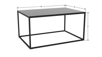 Журнальный столик Kratt, цвет черная лакобель фото - 4