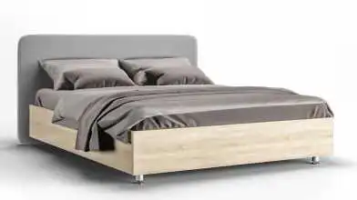 Мягкая кровать Bliss, цвет Дуб Бардолино на высоких ножках с прямым изголовьем Askona фотография товара - 2 - превью