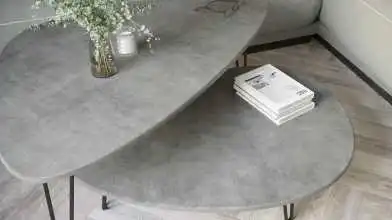 Комплект журнальных столов Gardy, цвет бетон графит фото - 5 - превью
