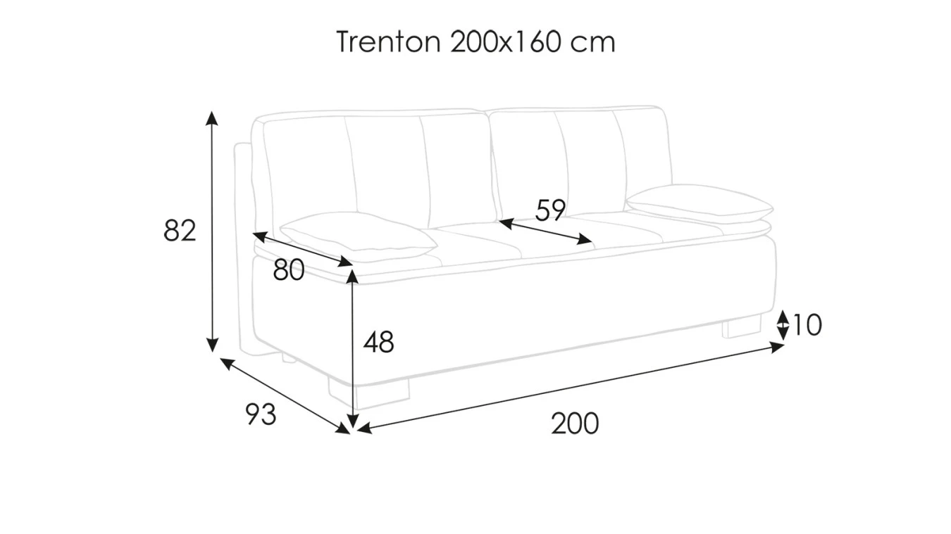 Диван-кровать Trenton с коробом для белья Askona фото - 17 - большое изображение