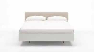 Кровать Gretta, цвет Белый текстурный из лдсп с мягким изголовьем Askona фото - 3 - превью