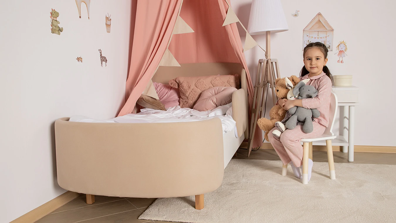 Детская кровать Twiggy, бежевая фото - 3 - большое изображение