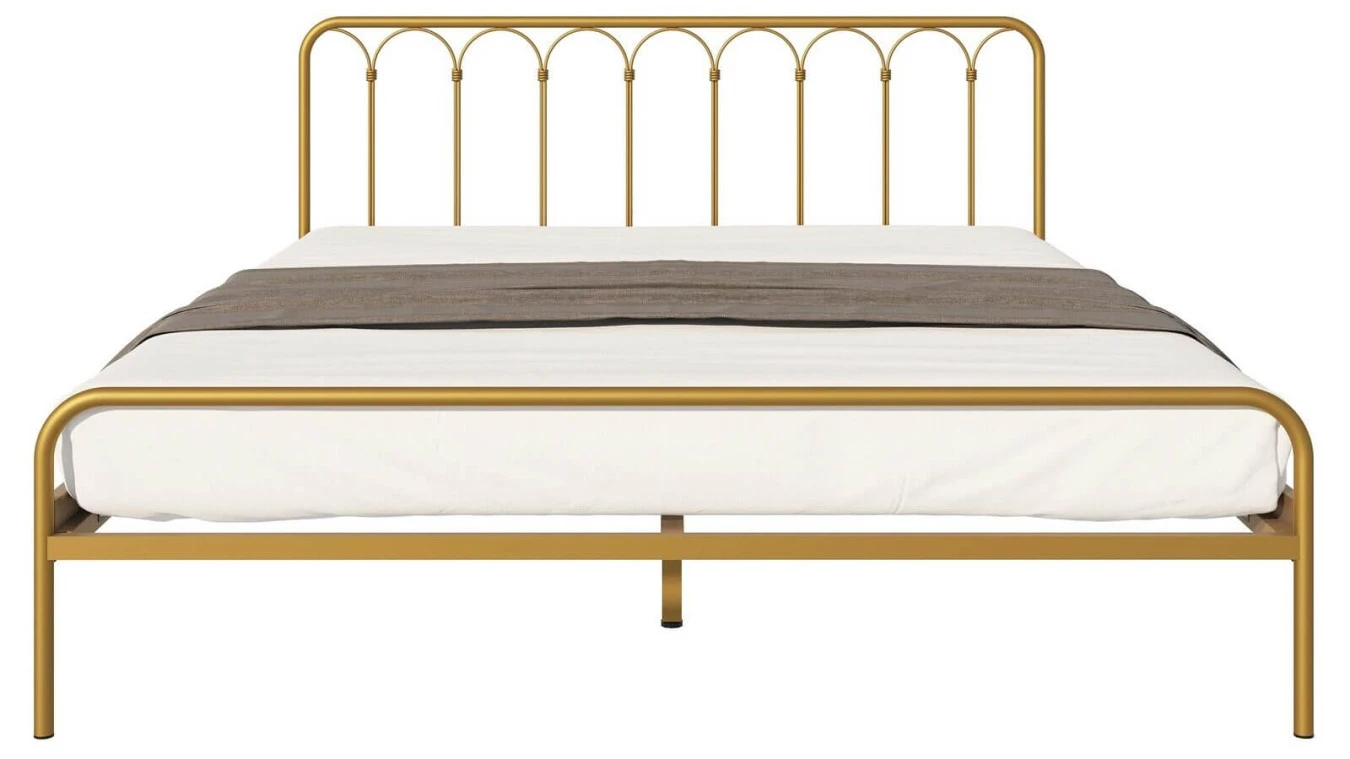 Металлическая кровать Corsa old gold mat в спальню Askona фотография товара - 4 - большое изображение