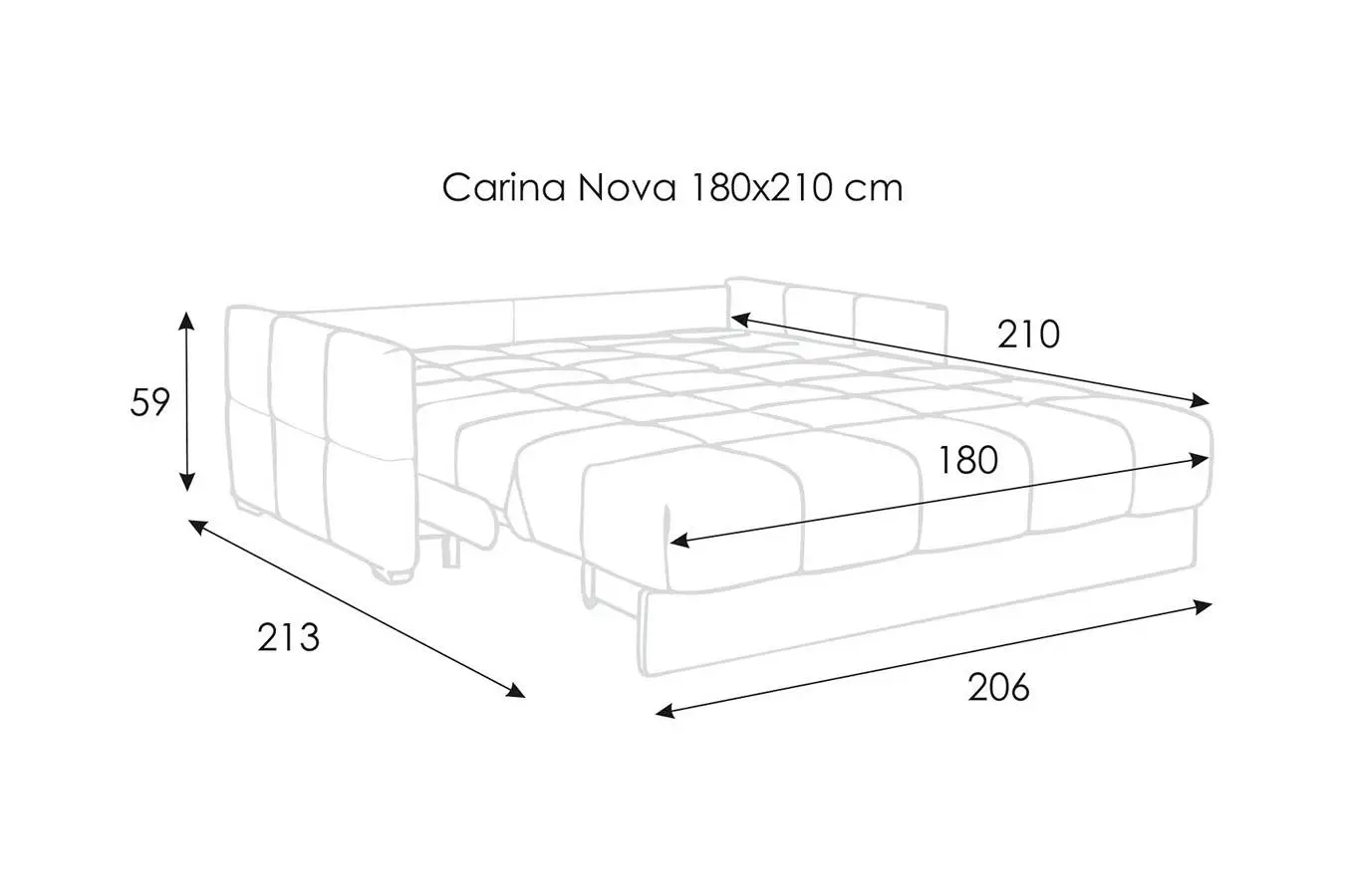 Диван-кровать CARINA Nova с коробом для белья Askona фото - 15 - большое изображение