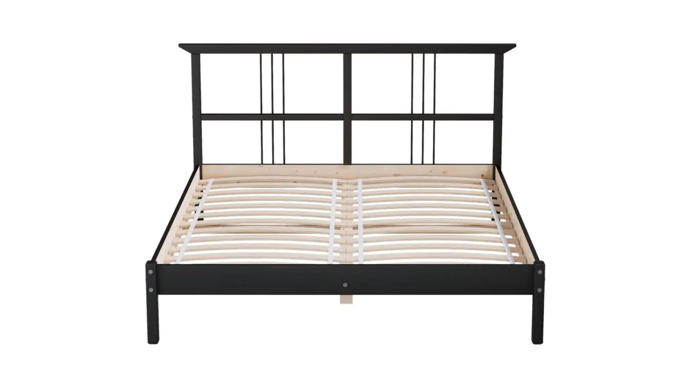 Кровать Olova, цвет Черный из лдсп в современном стиле Askona фотография товара - 2 - большое изображение
