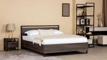 Кровать Moris, цвет Венге мали из лдсп в современном стиле Askona фотография товара - 0