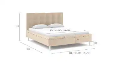 Мягкая кровать Evelin с широким изголовьем Askona фотография товара - 5 - превью