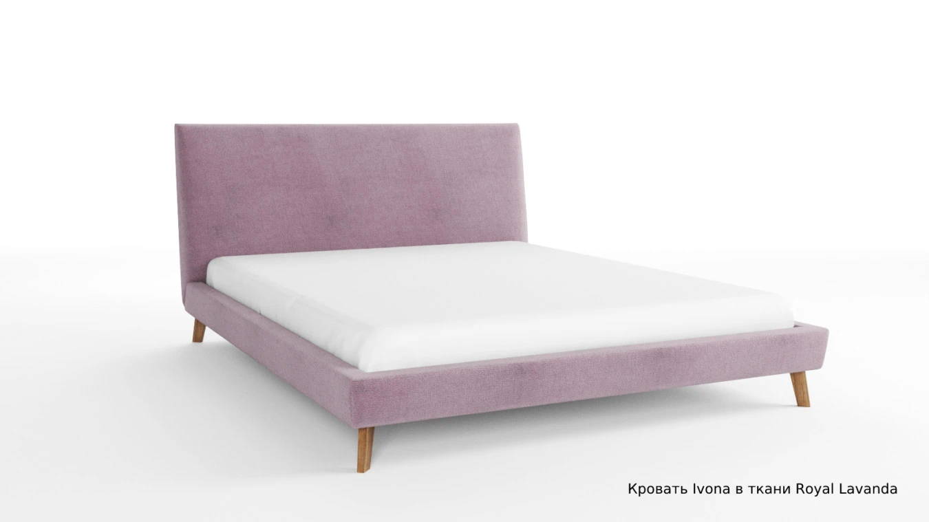 Мягкая кровать Ivona в скандинавском стиле фото - 4 - большое изображение