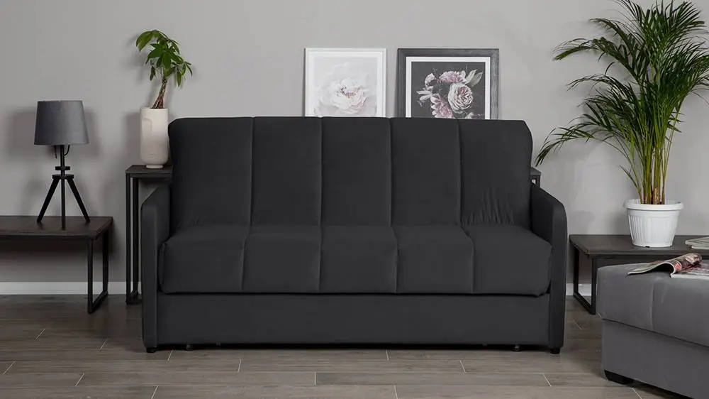 Диван-кровать Domo Pro с коробом для белья с узкими подлокотниками (подлокотник: 7 см) Askona фото - 2 - большое изображение