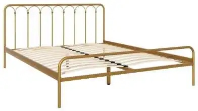 Металлическая кровать Corsa old gold mat в спальню Askona фотография товара - 5 - превью