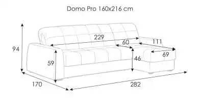 Диван Domo Pro угловой с коробом для белья с накладкой Askona фото - 10 - превью